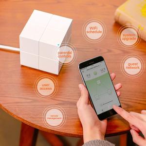 Tenda mw6 lưới không dây Gigabit <span class=keywords><strong>Router</strong></span> 11AC dual-band <span class=keywords><strong>2</strong></span>.4G/5.0GHz toàn bộ nhà Wifi phủ sóng hệ thống Long Range cầu Repeater - Product Image 3