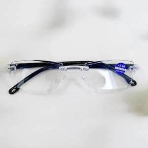 Gafas de Lectura Estilo 2023 - Montura de Diamante de una Pieza sin Marco con Borde Biselado, Ideales para Vendedores Ambulantes y Puestos de Calle - Product Image 3