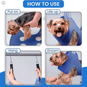 Seguro y duradero para el cuidado de mascotas, arnés de hamaca para cortar uñas y cortar el pelo para perros y gatos - Product Image 5