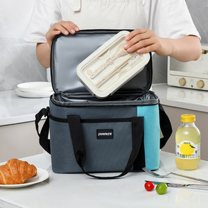 Sac isotherme en tissu Oxford, coloré, portable, avec poignée, pour les trajets quotidiens - Product Image 2