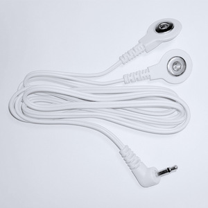 Câbles d'électrodes thérapeutiques DC 2,5 mm 1 à 2, type bouton 3,5 mm, câble de 1,2 m pour la thérapie de massage - Product Image 1