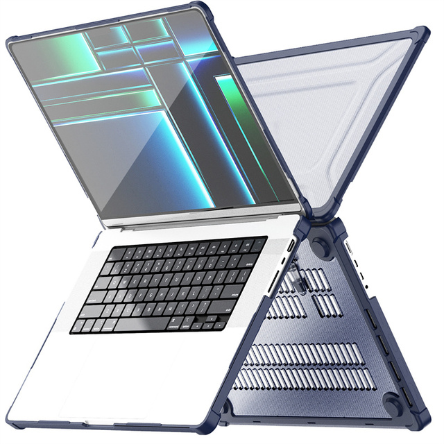 Heavy Duty Sturdy Dual Fold Stand Protective Flip Laptop Case for Mac Book Air 15 15.3 Inches 2023 2024 M2 A2941/M3 A3114