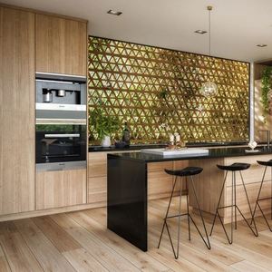 Muebles de Cocina Modulares Personalizados de Madera Maciza, Gabinetes de Panel para el Hogar y la Cocina con Accesorios - Product Image 5