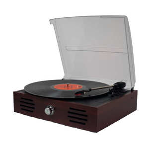 Tocadiscos de vinilo retro T1905 con altavoces incorporados para reproducción de música en el hogar - Product Image 3