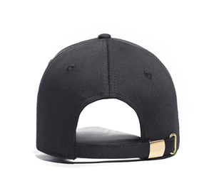 Gorra de Béisbol Negra 100% Algodón, Ajustable, 6 Paneles, Visera Curva, Logotipo Bordado, Gorra Casual para Exteriores - Product Image 4