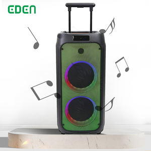 Caja <span class=keywords><strong>de</strong></span> altavoz portátil para exteriores, carrito Dual <span class=keywords><strong>de</strong></span> 8 pulgadas, con subwoofer PA activo, Mega bass, <span class=keywords><strong>de</strong></span> plástico, con Bluetooth - Product Image 2