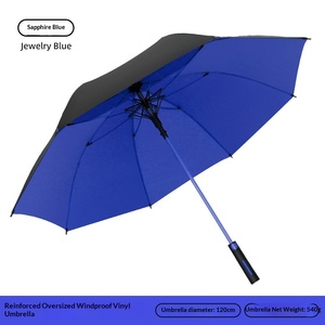 Nouveau <span class=keywords><strong>parapluie</strong></span> de golf squelette bicolore pour homme d'affaires, robuste, résistant au vent, droit, double usage, pour le soleil - Product Image 6