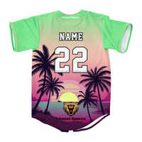Kaos Bisbol Sublimasi Kustom Baru/jersey bisbol poliester