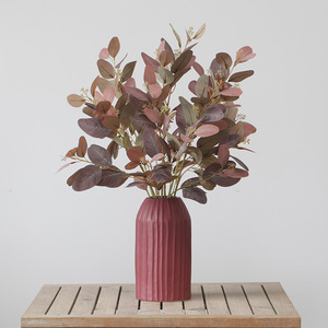 Feuillage décoratif artificiel réaliste en soie, branche à tige unique pour la décoration intérieure de la maison et du salon - Product Image 6