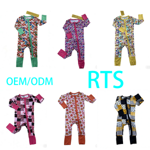 Piyama Bambu Grosir RTS Desain Campuran dengan Karakter Acak yang Dicetak untuk Set Zippy dan Long - Product Image 2