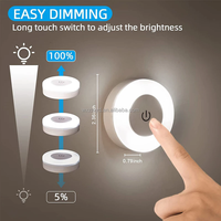 Veilleuse LED tactile à gradation rechargeable par USB Lampe de placard sans fil de style moderne pour chambre à coucher Armoire de cuisine Armoire Escalier