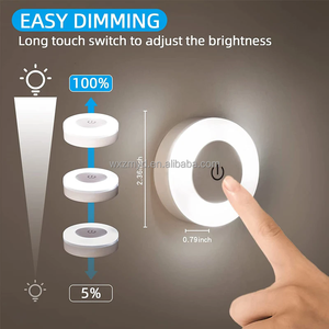 Luz LED táctil de atenuación recargable por USB, lámpara de <span class=keywords><strong>armario</strong></span> inalámbrica de estilo moderno para dormitorio, cocina, <span class=keywords><strong>armario</strong></span>, <span class=keywords><strong>armario</strong></span>, <span class=keywords><strong>escalera</strong></span> - Product Image 2