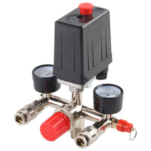 Conjunto de Interruptor de Presión Automático NIF 90-125 PSI 5.5-8 bar, Regulador de Compresor de Aire con Manómetro, Conector G1/4 - Product Image 5