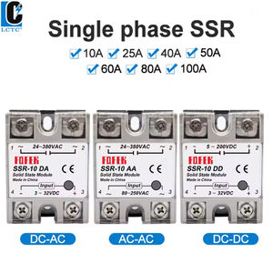 Однофазное твердотельное переменное реле 3-32 В dc DA AA DC миниатюрная теория мощности эпоксидная смола 24 -380 В - Product Image 2