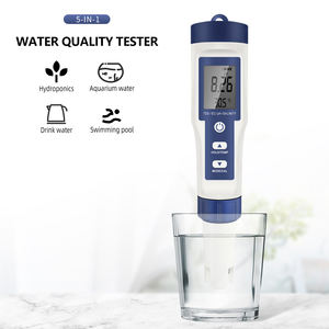 5 en 1 TDS <span class=keywords><strong>PH</strong></span> SALT EC TEMP compteur de qualité de l'eau Portable testeur d'eau stylo <span class=keywords><strong>mesure</strong></span> eau potable <span class=keywords><strong>piscine</strong></span> - Product Image 2