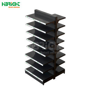 Customized Color Commercial <strong>Metal</strong> Single or Double Side Multi-Layer with Hooks Supermarket Heavy Duty Store <strong>Shelves</strong> - Product Image 3