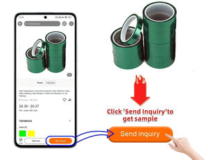 66m Hochtemperatur-Grünes Polyester-Silikon-PET-Film-Klebeband für Sublimation 3D-Druck Pulverbeschichtung PCB-Maskierung - Product Image 3