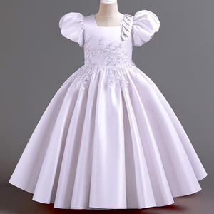 Vestidos <span class=keywords><strong>de</strong></span> Fiesta para Niñas, Vestido <span class=keywords><strong>de</strong></span> <span class=keywords><strong>Primera</strong></span> Comunión, Vestido <span class=keywords><strong>de</strong></span> Fiesta <span class=keywords><strong>de</strong></span> Boda para Niñas, Vestido Largo <span class=keywords><strong>de</strong></span> Encaje con Pétalos para Banquete - Product Image 5