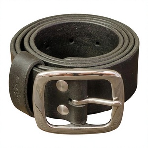 Ceintures de luxe pour hommes très confortables, boucle carrée en acier, écologiques, vintage, avec logo personnalisé imprimé, en cuir de vachette, 2 pouces, prix de gros - Product Image 5