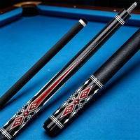 DZ-TZ-R6 Queue de billard professionnelle en fibre de carbone à faible déflexion de 58 pouces, sur mesure en usine, 2 pièces, support OEM/ODM