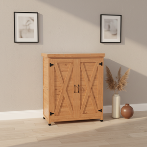 Cobertizos de Almacenamiento para Jardín, Resistentes al Agua, Ecológicos, con Certificación FSC, y Mesa de Trabajo de <span class=keywords><strong>Madera</strong></span> para Exteriores - Product Image 4