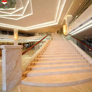 Brothers Stone Modern Gepolijste Witte Marmeren Wandpanelen, Vloer, Rand, Trappen en Tafelontwerpen met Gouden Aders en Spin-Gold Textuur - Product Image 2