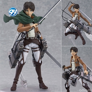 Figuras <span class=keywords><strong>Mikasa</strong></span> 203 <span class=keywords><strong>Levi</strong></span> Ackerman 213 montaje móvil GY Figma Attack on Titan Eren Jaeger figura de acción figurita modelo de juguete PVC - Product Image 4
