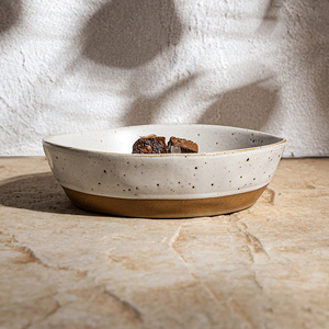 En stock Bol en porcelaine nordique design moucheté Vaisselles Ensemble de bols en céramique larges et peu profonds pour salade, soupe et légumes pour restaurant - Product Image 3