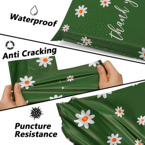 防水アパレル配送バッグEU標準10x15 100MOQホワイトブルーベージュREACH認定 - Product Image 4