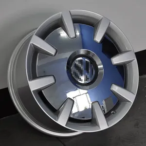 Cerchio in Lega Forgiato da 18 Pollici <span class=keywords><strong>Nero</strong></span> Lucido 100mm per Multivan Golf Beetle, Design a Cinque Razze, Miglioramento Automobilistico, Mozzo Ruota con Bulloni - Product Image 2