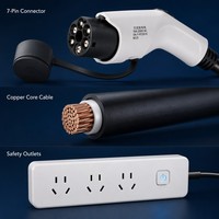 Câble de charge femelle pour pistolet de décharge EV de type 2, adaptateur de puissance véhicule-chargeur pour mise à niveau et rétrofit