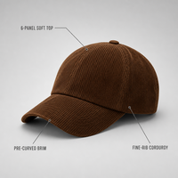 Casquette de baseball unisexe à 6 panneaux en PVC, fermeture à boucle en cuivre argenté, décoration de couleur contrastée, visière incurvée douce, protection solaire