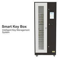 Gabinete de Llaves Inteligente con 115 Ranuras, Caja Fuerte con Control de Llaves RFID, Sistema Electrónico de Gestión de Llaves, de Pie, con NFC, Huella Dactilar y Reconocimiento Facial