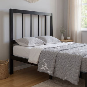 Оптовая продажа, современный полноразмерный стальной каркас кровати с местом для хранения, прочная и портативная кровать на платформе - Product Image 5