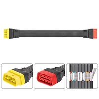 Cable de extensión OBDII de 16 pines macho a hembra de 36CM/60CM para conector OBD2, Cable de diagnóstico ELM327 OBD2 de 16 pines