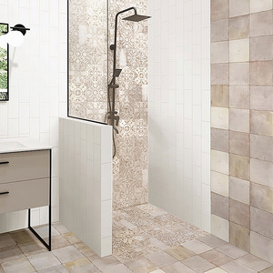Piastrella decorativa Rhodas Deco Tile 12x12 pollici con motivo a foglia per pareti e pavimenti - Product Image 6