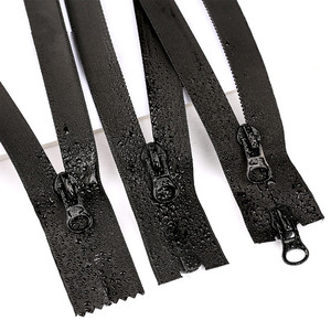 Khuyến mãi 5 #<span class=keywords><strong>20</strong></span>/60/70/80/110/150cm nhựa không thấm nước dây kéo mở màu đen đôi vô hình dây kéo - Product Image 1