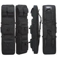 Sac de chasse en maille imperméable et durable avec fermeture éclair, sacoche pour canne à pêche et bandoulière arquée