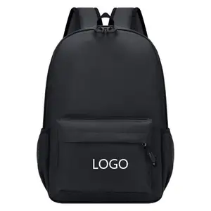 Light Weight Providing Weightless Non-Bulky Feel Excellent Value Double Zipper Black Color School Bags Waterproof For 8 Grade