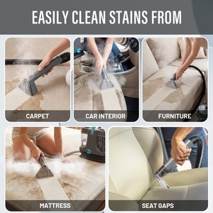 Máquina <span class=keywords><strong>de</strong></span> Limpieza <span class=keywords><strong>de</strong></span> Alfombras con Agua Caliente 60 ℃   Sistema <span class=keywords><strong>de</strong></span> Lavado <span class=keywords><strong>a</strong></span> <span class=keywords><strong>Vapor</strong></span> para Tapicerí<span class=keywords><strong>a</strong></span>, Limpiador para Uso Doméstico - Product Image 6