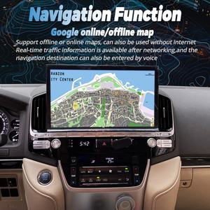 13.3" Touch Screen <b>Android</b> 13 Auto Car Radio Stereo Head Unit Wireless Carplay for TOYOTA LAND CRUISER LC200 2016-2021 LC300 - Product Image 6