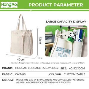 Hongao tùy chỉnh vải Tote Túi thể thao đa Túi vai Crossbody cầm tay DIY quảng cáo cầu lông/Quần vợt phim hoạt hình - Product Image 4