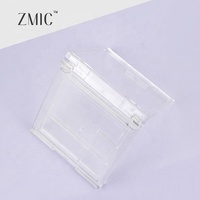 Palette de fards à paupières transparente personnalisée 5 couleurs, étui carré vide pour fards à paupières, palette de maquillage en plastique pour le blush et le maquillage du visage