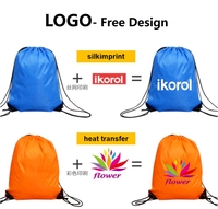 Sac à cordon personnalisé en polyester pas cher, sacs à cordon pour la gym et le sport, sacs à dos promotionnels à cordon pour le sport
