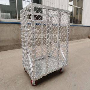 <span class=keywords><strong>Cage</strong></span> en maille d'aluminium durable chariot à bagages <span class=keywords><strong>Cage</strong></span> <span class=keywords><strong>de</strong></span> stockage pour le <span class=keywords><strong>transport</strong></span> - Product Image 5