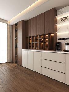 Ensemble de meubles de salon en bois et en verre moderne de luxe personnalisé avec une grande capacité écologique pour les applications hospitalières - Product Image 2
