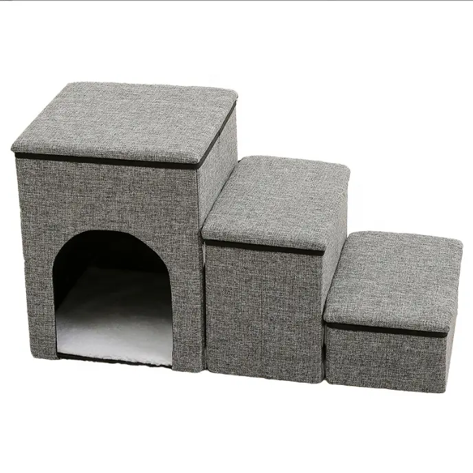 Hot Sale Storage und Condo Faltbare Haustier treppen Stufen für Hochbett Couch und Fensterbank Rutsch feste Rampen leiter für Katzen und Hunde