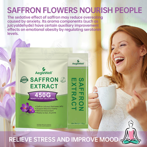 Strisce di gelatina all'estratto di zafferano AegleWell |   Regolazione della Serrotonina |   Integratore Alimentare Pronto all'Uso per Migliorare l'Umore e la Vitalità - Product Image 3