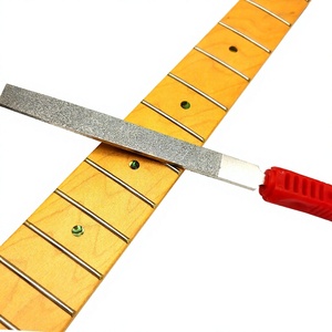 Lime à frettes de guitare en carbure de silicium, outil de <span class=keywords><strong>luthier</strong></span> avec manche en fer-plastique pour le remplacement des frettes de guitare - Product Image 1