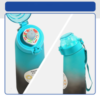 Bouteille d'eau de 800 ml avec logo personnalisé, sans BPA, en plastique, avec parfum aromatisant, saveur fruitée, avec capsule aromatique